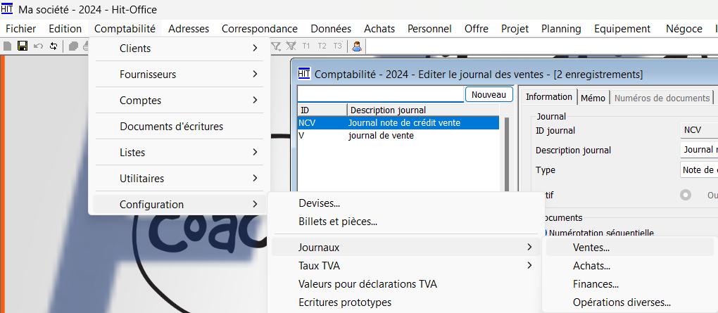 Numérotation des factures